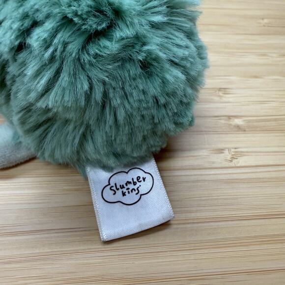 Slumberkins Caterpillar Mini Baby Lovey Plush Green - Picture 3 of 4